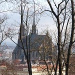 A freezing cold view of the town