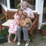 Gorgeous Pearl with her new mum and granddaughter..