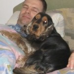 Bedtime with his new dad